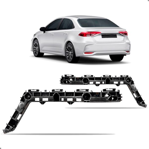 Par Guia Parachoque Traseiro Corolla 2020 2021 2022 23 2024