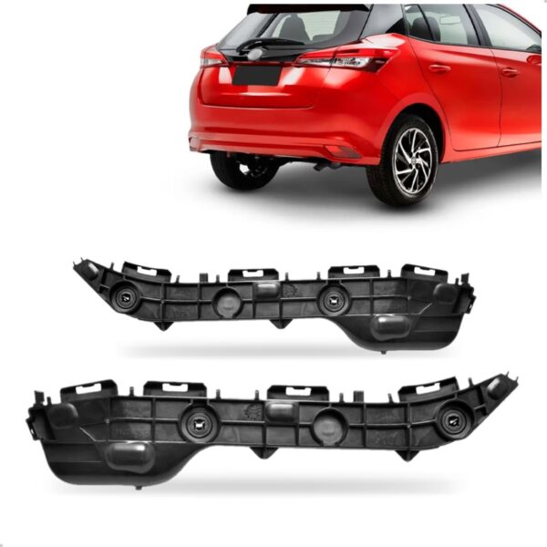Par Guia De Parachoque Traseiro Para Yaris Hatch 2018 A 2022