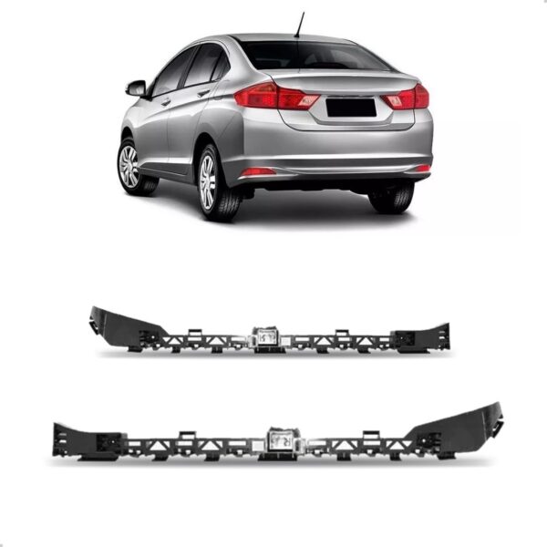 Par Guia Para Honda City 2015 A 2021 Parachoque Traseiro