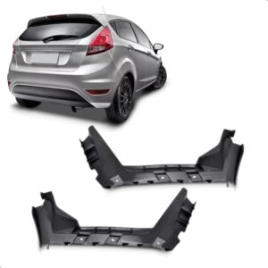Par Guia Parachoque Traseiro Fiesta 2013 A 2019 New Hatch