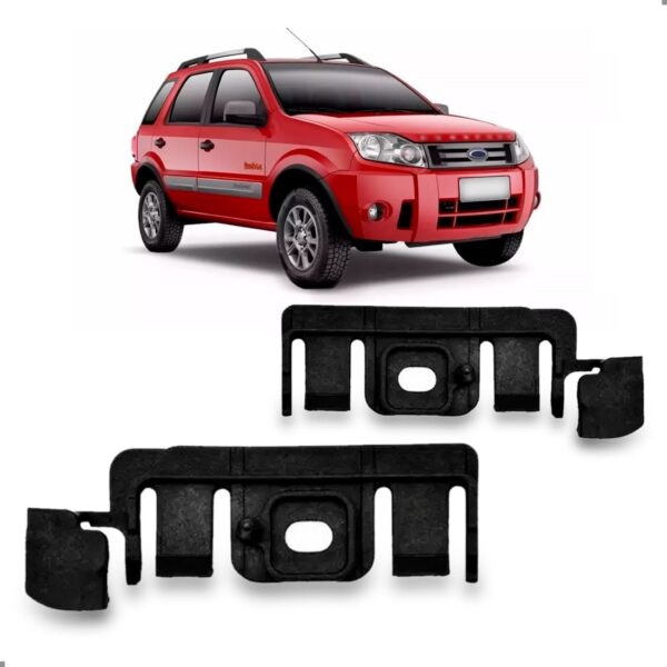 Par Guia Ecosport 2009 A 2013 Parachoque Dianteiro