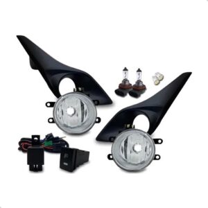 Kit Farol Milha Para Toyota Yaris 2018 A 2022 Com Grade Plástico