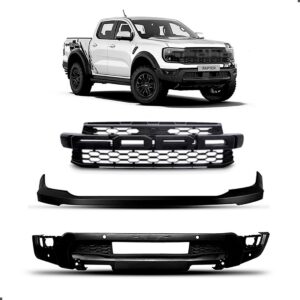 Kit Grade Para Ranger Raptor 2024 2025 Com Par Spoiler Preto