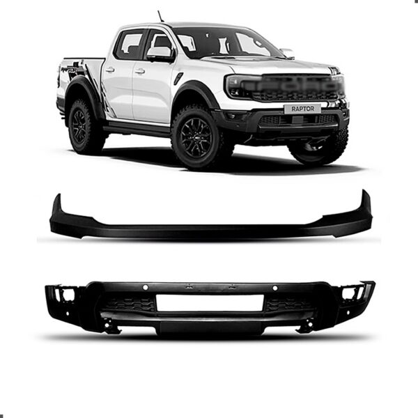 Kit Spoiler Para Ranger Raptor 2024 2025 Inferior E Superior Preto