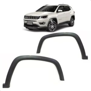 Par Alargador Paralama Compass 2017 A 21 Vão Roda Dianteira