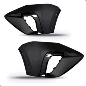 Spoiler Saia Para Taos 2021 22 A 2024 Com Par Molduras Milha Preto Ambos Lados