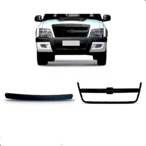 Par Friso Grade Para S10 2009 10 2011 Superior E Inferior Preto