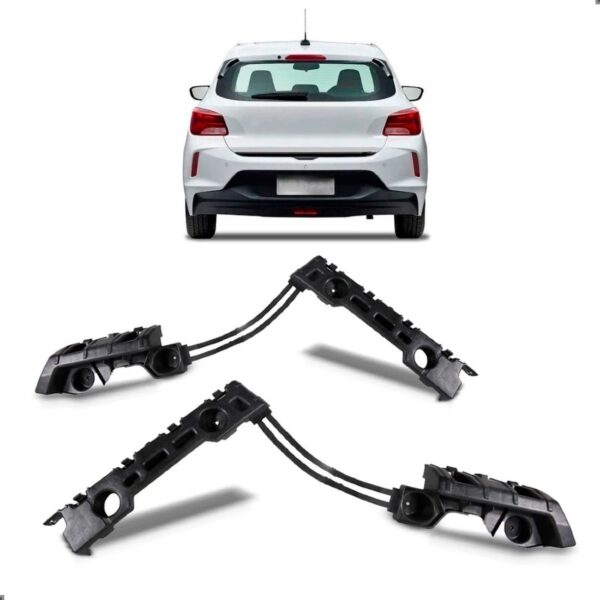 Par Suporte Guia Onix Hatch 2020 A 2025 Parachoque Traseiro