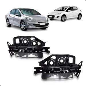 Par Suporte Guia 308/408 2011 A 2015 Parachoque Traseiro