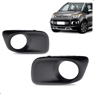 Par Moldura Milha C3 Aircross 2011 2012 2013 A 2015 Com Furo - Preto - Ambos Os Lados