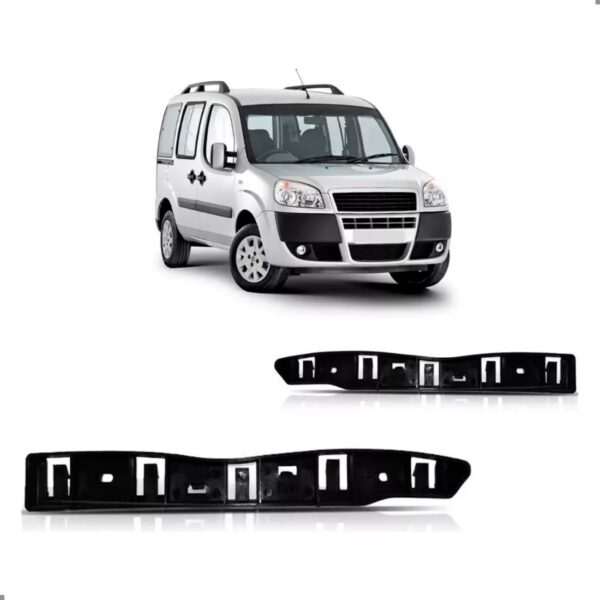 Par Suporte Guia Doblo 2012 A 2016 Parachoque Dianteiro