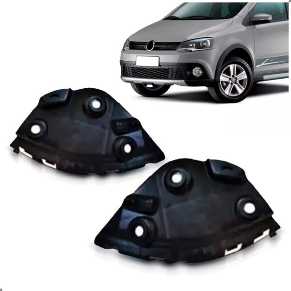 Par Suporte Guia Crossfox 2010 A 2014 Parachoque Dianteiro