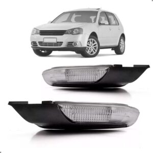 Par Sinaleira Retrovisor Golf 08 2009 10 A 2012 Com Suporte