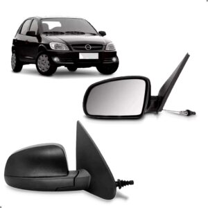 Par Retrovisor Celta 2007 A 2016 C/controle Capa Texturizada