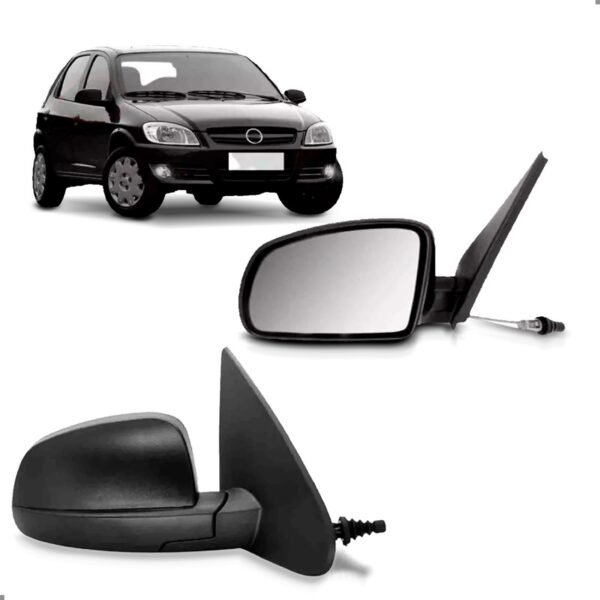 Par Retrovisor Celta 2007 A 2016 C/controle Capa Texturizada