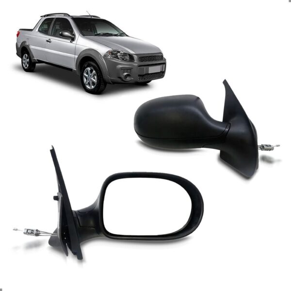 Par Retrovisor Strada 2011 A 2019 Manual Cabine Simples