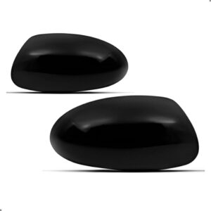Par Capa Retrovisor Focus 2000 A 2008 Preto Brilhante