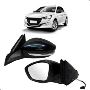 Par Retrovisor Para Peugeot 208 20/24 Elétrico C/ Sinaleira