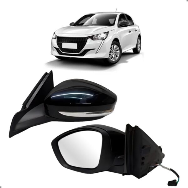 Par Retrovisor Para Peugeot 208 20/24 Elétrico C/ Sinaleira