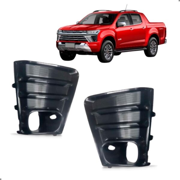 Par Grade Lateral Parachoque Dianteiro Para S10 2025 2026 Para Pintar Ambos Lados