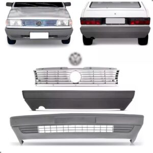 Par Envolvente Gol 91 A 95 Cinza Claro Com Grade E Emblema Preto