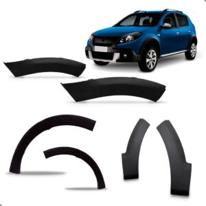 Kit Parachoque Ecosport 2008 A 2011 Dianteiro E Traseiro Preto