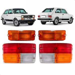 Kit Lanterna E Pisca Para Fiat 147 Ano 1979 1980 1981 1982 Tricolor
