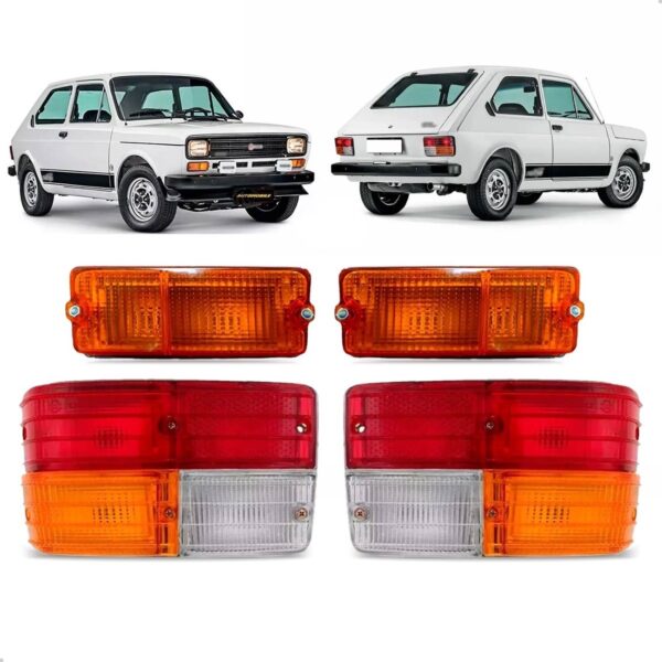 Kit Lanterna E Pisca Para Fiat 147 Ano 1979 1980 1981 1982 Tricolor
