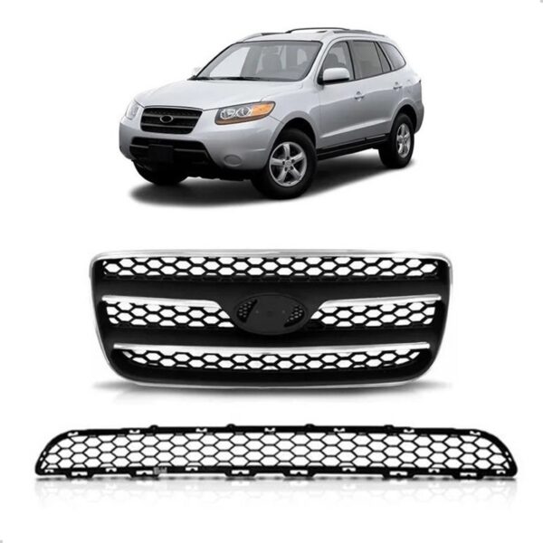 Par Tela Frontal Santa Fe 2007 2008 2009 Superior E Inferior Plástico