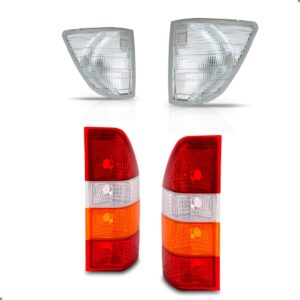 Kit Sprinter 1995 A 2002 Par Piscas E Lanternas Traseiras Tricolor/cristal