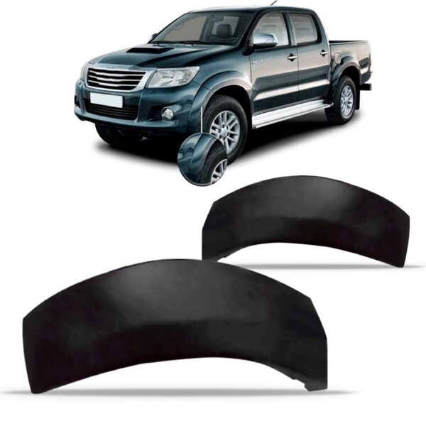 Par Moldura Alargador Do Parachoque Hilux 2012 A 2015.