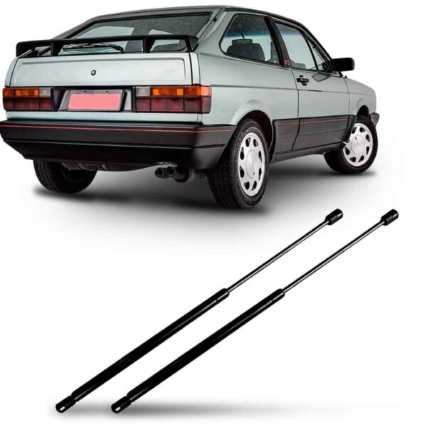 Par Amortecedor Tampa Da Mala Gol Gti Com Limpador 89 A 94