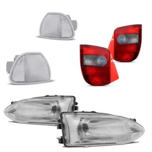 Kit Palio 96 97 98 99 Farol + Pisca + Lanterna Traseira Fume