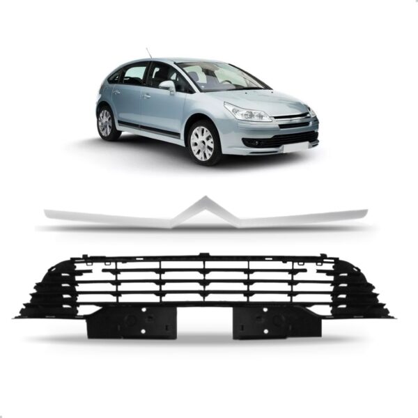 Kit Grade E Friso Para Citroen C4 Pallas Sedan 2008 A 2014 Preto