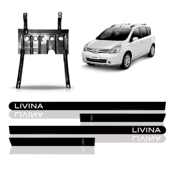 Protetor Carter Livina 2008 A 2017 + Jogo De Frisos Lateral