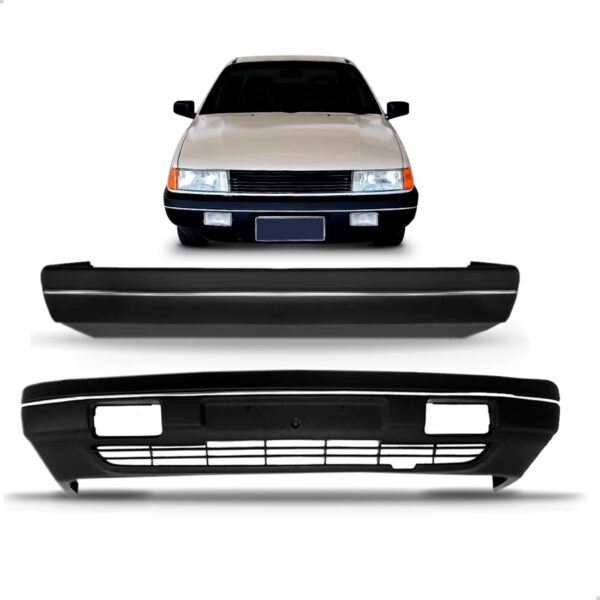 Kit Parachoque Santana 91/97 Dianteiro E Traseiro 1a Linha