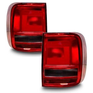 Par Sinaleira Traseira Saveiro Re Fumê G7 Robust 2017 2018 Vermelho