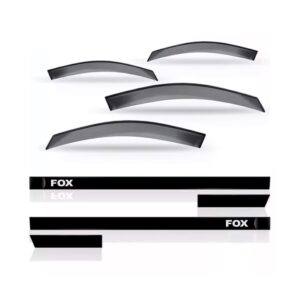 Calha Chuva Fox / Spacefox 4 Portas + Friso Lateral Fumê