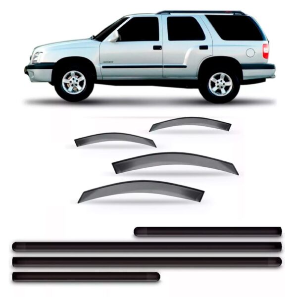 Calha Chuva Blazer 2000 A 2012 + Friso Lateral Fumê