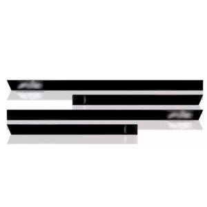 Kit Jogo Calha Chuva Para Honda Fit 2003/2008+friso Lateral Fumê