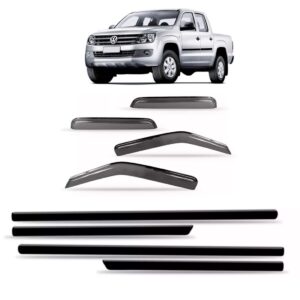 Calha Chuva Amarok 10/2014 + Friso Lateral Fino Preto