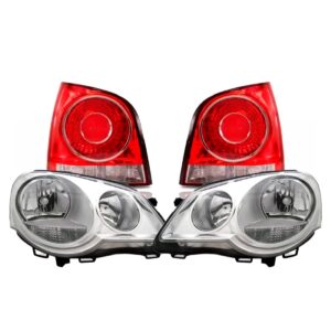 Par Farol Polo 2007 A 2011 Hatch + Lanterna Bicolor.