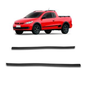 Par Borracha Friso Teto Saveiro 2009 A 2017 Cabine Estendida