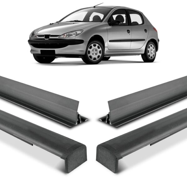 Par Borracha Friso De Teto Peugeot 206 Hatch