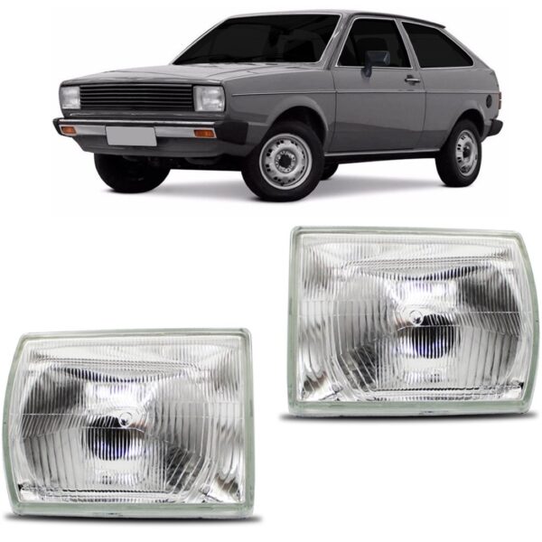 Par Farol Gol Bx 1980 A 1983 Cromado