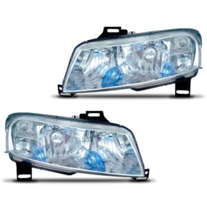 Par Farol Stilo 2002 A 09 Cromado S/ Auxiliar Plug Quadrado