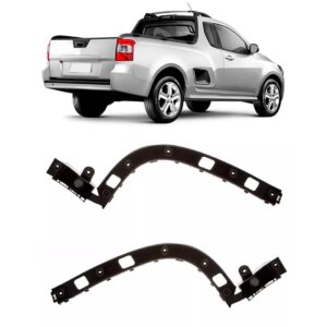 Par Guia Suporte Parachoque Traseiro Montana 2011 A 2019