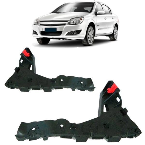 Par Suporte Guia Parachoque Dianteiro Vectra 2006 A 2012.