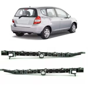 Par Suporte Guia Parachoque Traseiro Honda Fit 2003 2007.