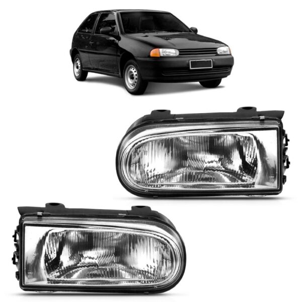 Par Farol Gol Bola 1995 A 1999 Cromado - Direito